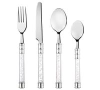 RA-HOMESTORE® New Simply Everyday Bubble Stainless Steel Cutlery Set 16pc - Clear