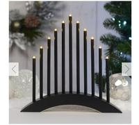 RA-HOMESTORE® New Sleek With A Modern Warm Look With This 11 LED Warm Candle Bridge - Black