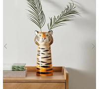 RA-HOMESTORE® New Stunning Ceramic Tiger Head Vase, It Will Complement An Array of Decors (Vase)