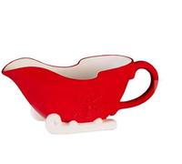 RA-HOMESTORE® New Stunning Make it Merry Christmas Gravy Boat Santa's Sleigh 390ml,Dishwasher & Microwave Safe, 24 x 8 x 10cm