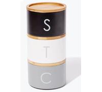 RA-HOMESTORE® New Tea Coffee & Sugar Stackable Canisters (13cm x 9cm) (Natural)