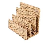 RA-HOMESTORE® New Water Hyacinth Letter Rack In Charming Woven Design, Multiple Racks for Organising Letters, Adds Style and Organisation to Homes, Perfect for Sorting Letters - Natural
