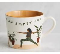 RA-HOMESTORE® New Yoga Mug, Made from New Bone China, Easy to Clean, Dishwasher and Microwave Safe for Convenient Reheating, Perfect for The Yoga Lovers Out There - W 10cm x L 10cm x H 8.5cm.