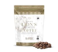 RÅ Hygge Lion’s Mane Mushroom Coffee Whole Beans 227g - Medium Light Roast Peruvian Arabica with Dual Extract Lion’s Mane, Low Acid Adaptogenic Coffee for Mental Clarity & Calm Focus, Artisan Roasted