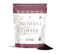 RÅ Hygge Mushroom Coffee Tremella & Maitake, Ground- Dark Roast Peruvian Arabica Low Acid Adaptogenic Mushroom Coffee 227g - Nutty Earthy Almond Notes, Calm Steady Energy