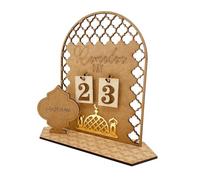 Ra-madan Countdown Calendar, Ra-madan Advent-Calendarss Wooden Countdown Calendars, Diy Eids Mubaraks Ornament, Wooden R-amadans Calendars, Home Party Decoration Craft Ornament