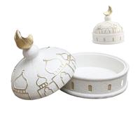 Ra-madan Statue Ornament, Miniature Mosque Figurines, Collectible Tower Sculpture, Elegant Arabian Theme Castles Statue For Home Office Display, Ra-madan Decoration For Religious Believers