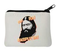 Ra Ra Rasputin Neoprene Coin Purse Pouch 10x11cm White