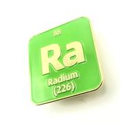 Ra Radium Periodic Element Table Science Chemistry Elements STEM Metal Enamel Green Pin Badge