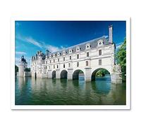 Ra-smit Panorama Chateau Chenonceau France Photo Art Print Framed Poster Wall Decor 12x16 inch