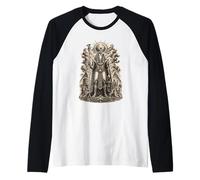 Ra Sun God Falcon Guardian Ancient Egyptian Mythic Art Raglan Baseball Tee