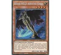RA04-DE029 Evil Hero Adusted Gold - Secret Rare - German - 1st Edition - Quarter Century Stampede - With MZTCG Shipping Protection Yugioh