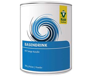 Raab Vitalfood Base Drink, Base Powder with Minerals and Sango Coral, Alkaline Diet, Acid-Base-Balance, with Calcium, Potassium and Magnesium, Pack of 1 (300 g)