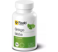 Raab Vitalfood Ginkgo Biloba 500 mg 60 Bio Vegan Capsules