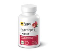 Raab Vitalfood® Organic Pomegranate Extract Capsules (Pack of 80) - Pomegranate Peel Extract with 215 mg Polyphenols per Day, Vegan and No Additives, Pomegranates from Controlled Organic Cultivation
