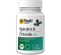 Raab Vitalfood Spirulin Chlorella Algae 440 mg 200 Tablets Bio Vegan