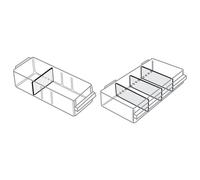 raaco 101981 150-00 Divider Set for Drawer, Transparent, 60-Piece