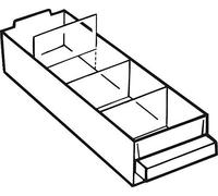 raaco 106757 250-01 Divider Set for Drawer, Transparent, 36-Piece