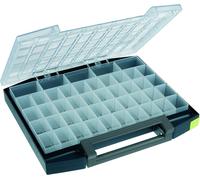 raaco 134897"Boxxser 55 5x10-45" Compartment Box, Blue/Transparent