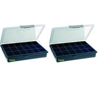 Raaco 136167" Assorter PSC 5-18" Compartment Box, Blue/Transparent (Pack of 2)