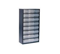 Raaco 1224-02 Metal Cabinet 24 Drawer, Black