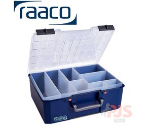 Raaco 147248 147mm deep 10 divider carrylite organiser service case box
