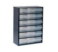 Raaco 18 Drawer Storage Cabinet - 918-02 - Wall Mountable Tool Storage Organiser 137478