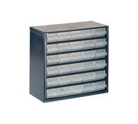 Raaco '624-01' Metal Cabinet 24 Drawer in Black raaco Black
