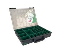 raaco Assorter 55 4x8-15 | Premium Tool Storage Box with 15 Compartments | Plastic Organiser Box for Screws, Tools & Small Parts | Lightweight & Durable Workshop Storage | 26.1 × 33.8 × 5.7 cm