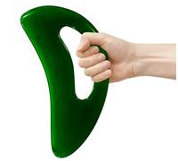 RAAFI Body Gua Sha for Cellulite and Toning, Lymphatic Drainage and Muscle Relaxation. Large Easy Grip Gua Sha Body Massager Tool for Legs, Neck & Whole Body. Natural Resin (Green)