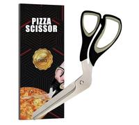 RAAFI Grey Sharp Pizza Scissors for Cutting Pizza Like a Professional. Pizza Scissors Dishwasher Safe (Grey)