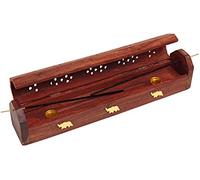Raajsee Incense Holder,Wooden Incense Burner,Ash Catcher, Incense Tray Coffin Insense Box Best For Home Fragrance-Aesthetic Room Décor