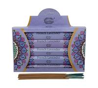 Raajsee Incense Sticks French Lavender 15 Sticks x 5 Pack -100% Pure Organic Natural- Hand Rolled Free from Chemicals -Perfect for Church Aromatherapy, Stress Relief, Meditation