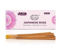raajsee Japanese Rose Incense Sticks 100 Gm Pack-100% Pure Organic Natural- Hand Rolled Free From Chemicals -Perfect For Church Aromatherapy,Stress Relief, Meditation,Healing, Reiki, Relaxation 100gm