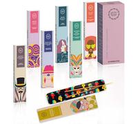 Raajsee Natural Incense Sticks Variety Pack with Incense Stick Holder, Pack of 6 Organic Insence Sticks,120 Inscents-Sticks, Meditation Gifts for Spiritual Cleansing - Organic Incense Sticks Non Toxic