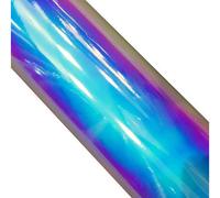 RaamKa Carbon Fibre Chrome Wrap Film, Rainbow Vinyl Wrap, Holographic Car Sticker, Purple, 10CM X 135CM, PVC, Car, Motorcycle
