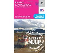Raasay & Applecross Map | Weatherproof | Loch Torridon & Plockton | Ordnance Survey | OS Landranger Active Map 24 | Scotland | Walks | Cycling | Days Out | Maps | Adventure: 024