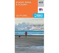 Explorer 409 Raasay, Rona & Scalpay Map With Digital Version - Orange, Orange One Size