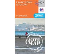 Raasay, Rona & Scalpay Map | Weatherproof | Dun Caan | Ordnance Survey | OS Explorer Active Map 409 | Scotland | Walks | Hiking | Maps | Adventure