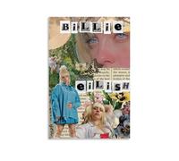 Raatrey Billie Poster Eilish Music Collage Vintage Retro Cover Music Posters for Room Aesthetic Canvas Wall Art Bedroom Decor12x18inch(30x45cm)