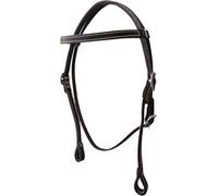 RAAVILS Double stichted Latigo Leather browband Classic Western Style Pony Bridle Leather Headstall
