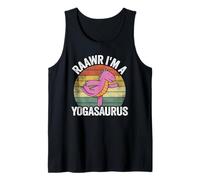 Raawr I'm A Yogasaurus Dinosaurs Vintage Yoga Tank Top