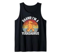 Raawr I'm A Yogasaurus Dinosaurs Vintage Yoga Tank Top