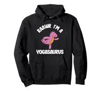 Raawr I'm A Yogasaurus Dinosaurs Yoga Pullover Hoodie
