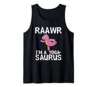 Raawr I'm A Yogasaurus Dinosaurs Yoga Tank Top