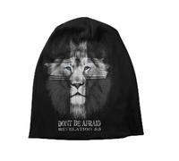 RAAXIHL Autumn and Winter Warm Hats，Custom Lion of Judah Cross Beanie Cap Winter Bonnet Femme Knitted Hats Outdoor Ski Christian Faith Skullies Beanies Hats