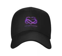 RAAXIHL Winter Warm Cotton I Wear Purple for Cure CJD Awareness Baseball Cap Sailor Cap for Men Visor Beach Outing Women's Hats 2025 Men's