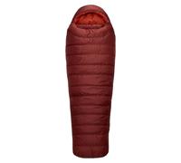 Rab Ascent 900 Oxblood Red, Size 215 cm - RV links - Unisex Down Insulated Sleeping Bags, Color RED
