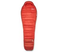 Rab - Alpine -12C / 10F - Down sleeping bag size Regular Wide - Body Size: 185 cm, dark horizon /red