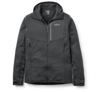 Rab Men's Ascendor Hoody - Fleece Full-Zip Jacket for Climbing, Skiing, & Mountaineering - Black - Medium